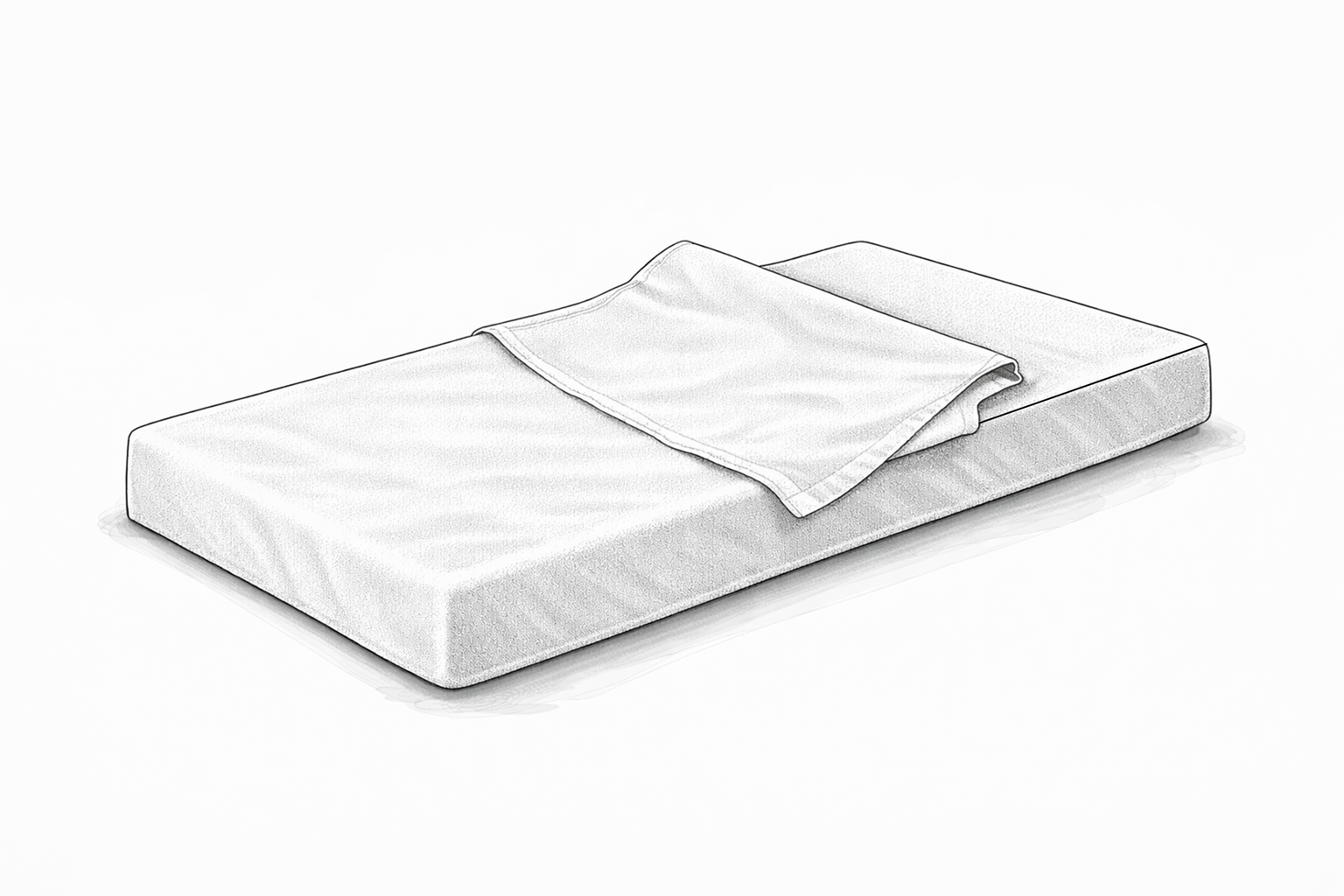 Drap housse stretch 60x120 cm avec drap dessus – Spécial crèche – Image 2